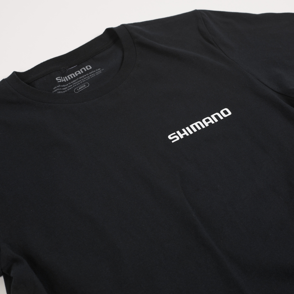 ウェア SHIMANO Big Logo DryShort Sleeve T-shirt SHIMANO Big Logo Cotton Short Sleeve T-shirts – Black